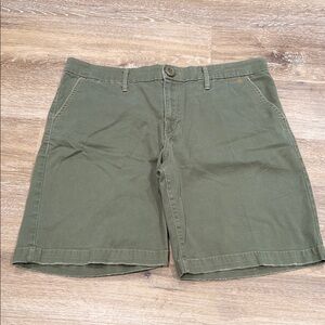 Levi's women’s sage green Flat Front Shorts for Casual Wear